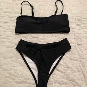 Black bikini set.